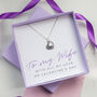 To My Wife Valentine's Day Sterling Silver Necklace, thumbnail 1 of 11