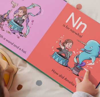 Learning Letters Abc Personalised Educational Gift Book, 5 of 9
