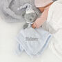 Personalised Bear With Hat Comforter, thumbnail 3 of 10