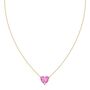 Pink Sapphire Heart Necklace, thumbnail 1 of 5