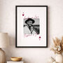 Custom Playing Card Print Valentine And Anniversary Gift, thumbnail 3 of 11