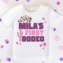 Personalised First Birthday ‘My First Rodeo’ T Shirt, thumbnail 1 of 2