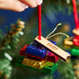 Personalised Chocolate Christmas Present Decoration, thumbnail 1 of 3