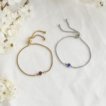 70th Birthday Gift, Birthstone Bracelet, 5 of 11