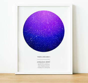 Personalised Star Map Print New Baby Gift, 4 of 11