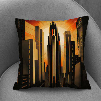 Urban Horizons Art Deco Hand Made Cushions Design Four, 7 of 8