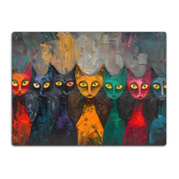 Council Of Whiskers Textured Glass Chopping Boards, 8 of 8