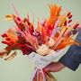 The Peach And Pumpkin Dried Flower Bunch, thumbnail 1 of 6