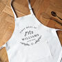 Personalised Wedding Apron, Bride Dress Protector, thumbnail 3 of 3