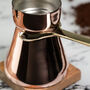 Handcrafted Solid Copper Coffee Pot, Heavy Duty Turkish Coffee Maker, thumbnail 7 of 12