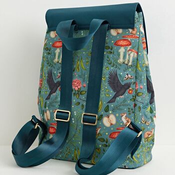Into The Woods Teal Backpack, 2 of 5