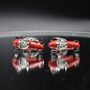 Red Vintage Car Cufflinks 316 L Stainless Steel Classic Racing Men Gift, thumbnail 4 of 5