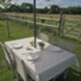 Cottage Garden Outdoor Garden Tablecloth With Parasol Hole, thumbnail 5 of 6