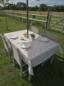 Cottage Garden Outdoor Garden Tablecloth With Parasol Hole, 5 of 6