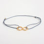 Gold Infinity Bracelet, Assorted Colours, thumbnail 4 of 9