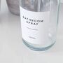 Clear Glass Spray Bottle With Personalised Label, thumbnail 2 of 9