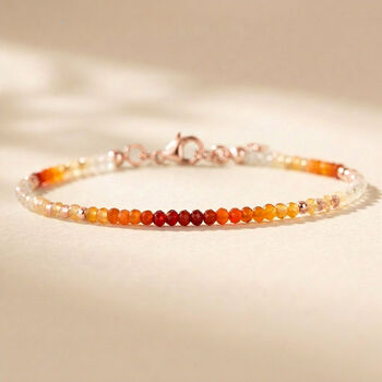 Skinny Mexican Fire Opal Bracelet, 3 of 10
