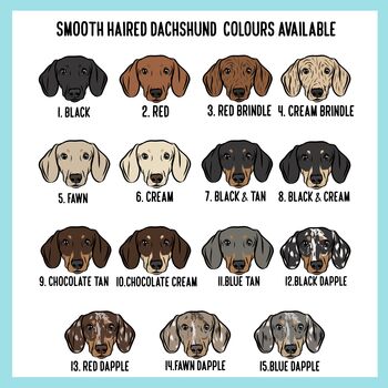 Personalised Dachshund Computer Mouse Mat, 4 of 5