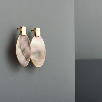 Mother Of Pearl Drop Earrings, 2 of 4