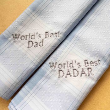 Personalised Grandad Handkerchief Worlds Best Gift, 3 of 7