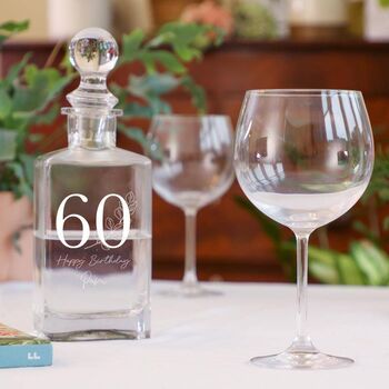 Personalised Milestone Birthday Gin Gift Set For Her, 8 of 11