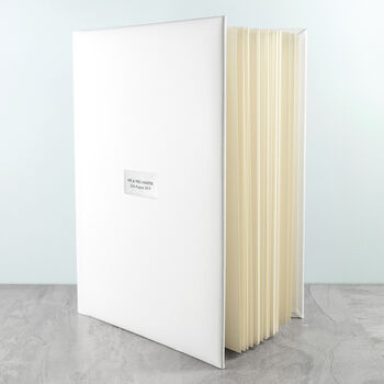 Personalised White Leather Photo Album, 3 of 12