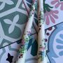 Ivory Hand Painted Pair Of Wild Flower Garland Candles, thumbnail 3 of 3
