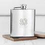 Monogrammed 6oz Hip Flask, thumbnail 7 of 7
