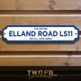 Leeds United Personalised Bar And Man Cave Metal Sign, thumbnail 1 of 2