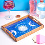 Personalised Celestial Wooden Drinks Tray, thumbnail 1 of 3