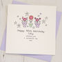 Personalised Flower Pots Birthday Card, thumbnail 2 of 2