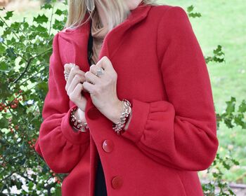 Sterling Silver Art Deco Arrow Ring – Rhodium Plated – Geometric Designer Jewellery – Modern Vintage Style, 9 of 11