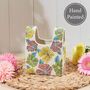 Bright Retro Floral Handbag Vase, thumbnail 2 of 2