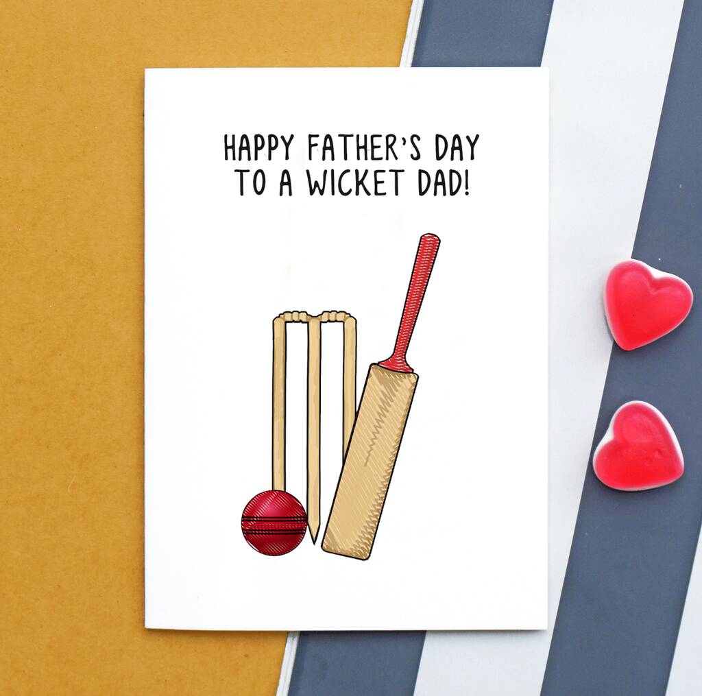 Funny Cricket Father's Day Card, 1 of 2