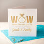 Personalised Gold Foiled Engagement Card, thumbnail 1 of 1