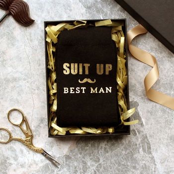 'Suit Up' Groom / Best Man / Usher Socks, 6 of 6