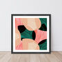 Green And Pink Abstract Shells Art Print, thumbnail 6 of 7