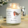 Robins Appear Memorial French Vanilla Candle, thumbnail 2 of 8
