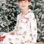 Women's Personalised Christmas Santa Print Pyjamas, thumbnail 11 of 12