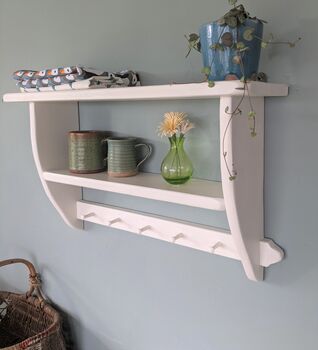 Country Cottage Shelf And Wooden Peg Rail, 4 of 6