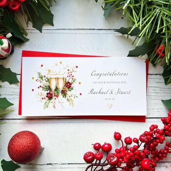 Christmas Wedding Gift, Money Wallet For Cash Gift, 4 of 5