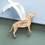 Dog Silhouette Wooden Hanging Decoration, thumbnail 3 of 5