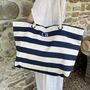 Personalised Rope Canvas Large Tote Beach Shoulder Bag, thumbnail 1 of 9