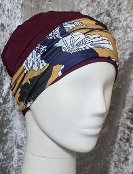 Chemo Headwear Jersey Hat With Hairband, 3 of 3