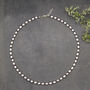 Sterling Silver Seed Pearl And Birthstone Necklace, thumbnail 3 of 10