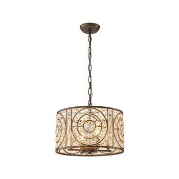 Four Light Sparkling Crystal Glass Statement Chandelier, 10 of 10