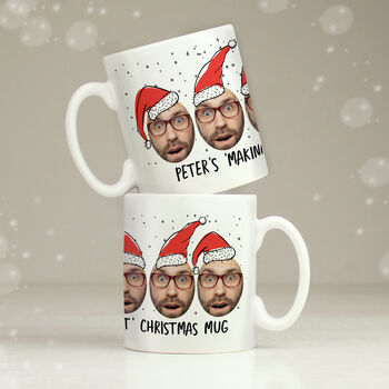 Personalised Santa Photo Christmas Mug – Stocking Filler And Secret Santa Gift, 2 of 6