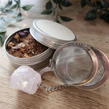 Crystal Tea Strainer And Tea Gift Set, 2 of 8