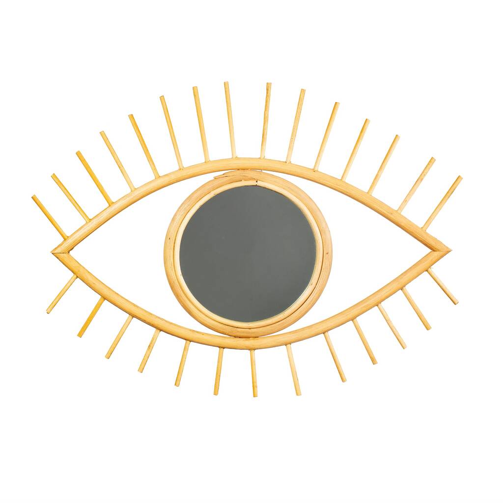 Rattan Eye Wall Mirror By The Forest & Co