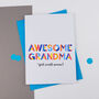 Awesome Grandma Personalised Card, thumbnail 2 of 2